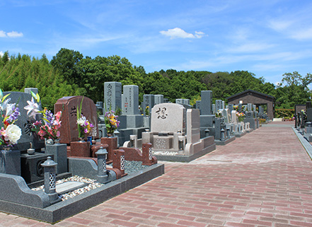 ゆったりとした参道